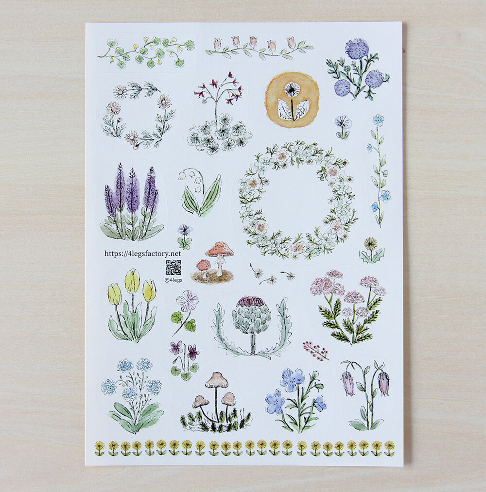 4Legs Sticker Sheet - Flower