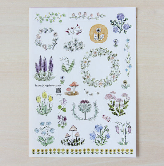 4Legs Sticker Sheet - Flower