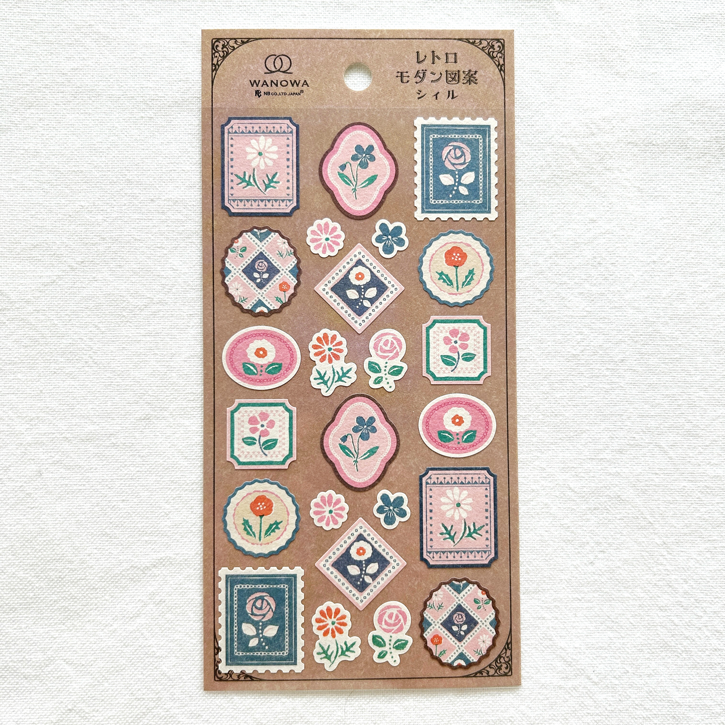 Wanowa Sticker Sheet - Flower.  Perfect for journaling, scrapbooking, creative craft projects, and bullet journal.