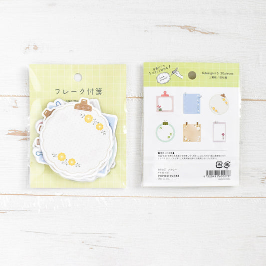 Papier Platz Flake Sticky Notes - Flower