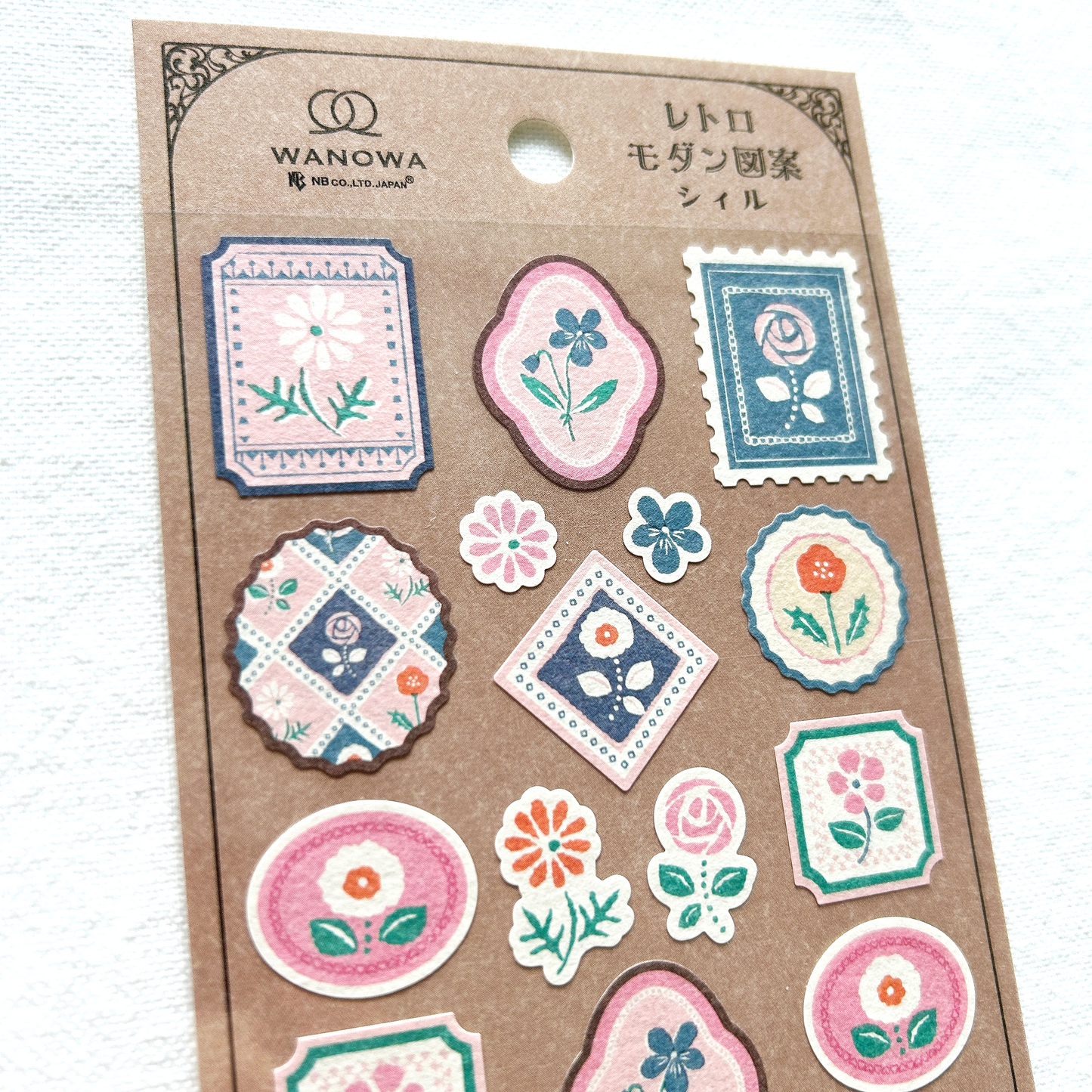 Wanowa Sticker Sheet - Flower.  Perfect for journaling, scrapbooking, creative craft projects, and bullet journal.