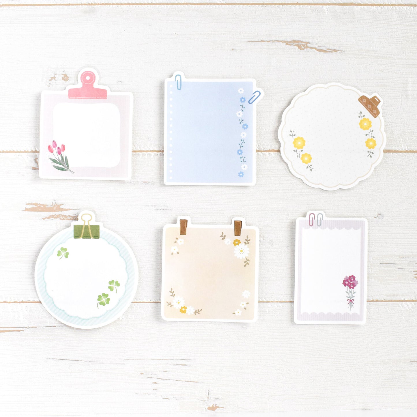 Papier Platz Flake Sticky Notes - Flower