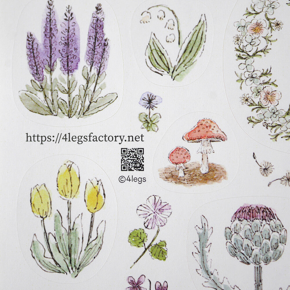 4Legs Sticker Sheet - Flower