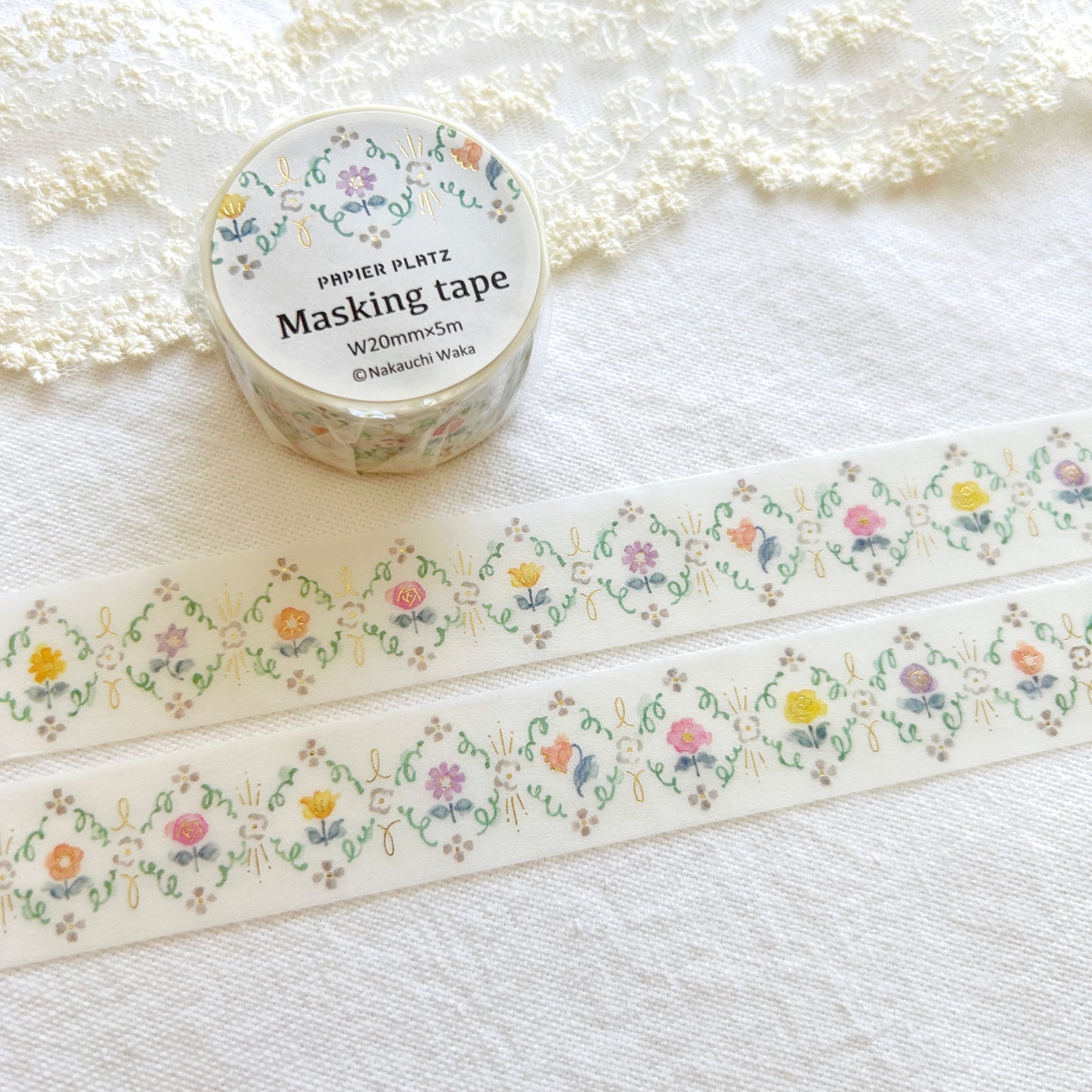 Floral pattern washi tape