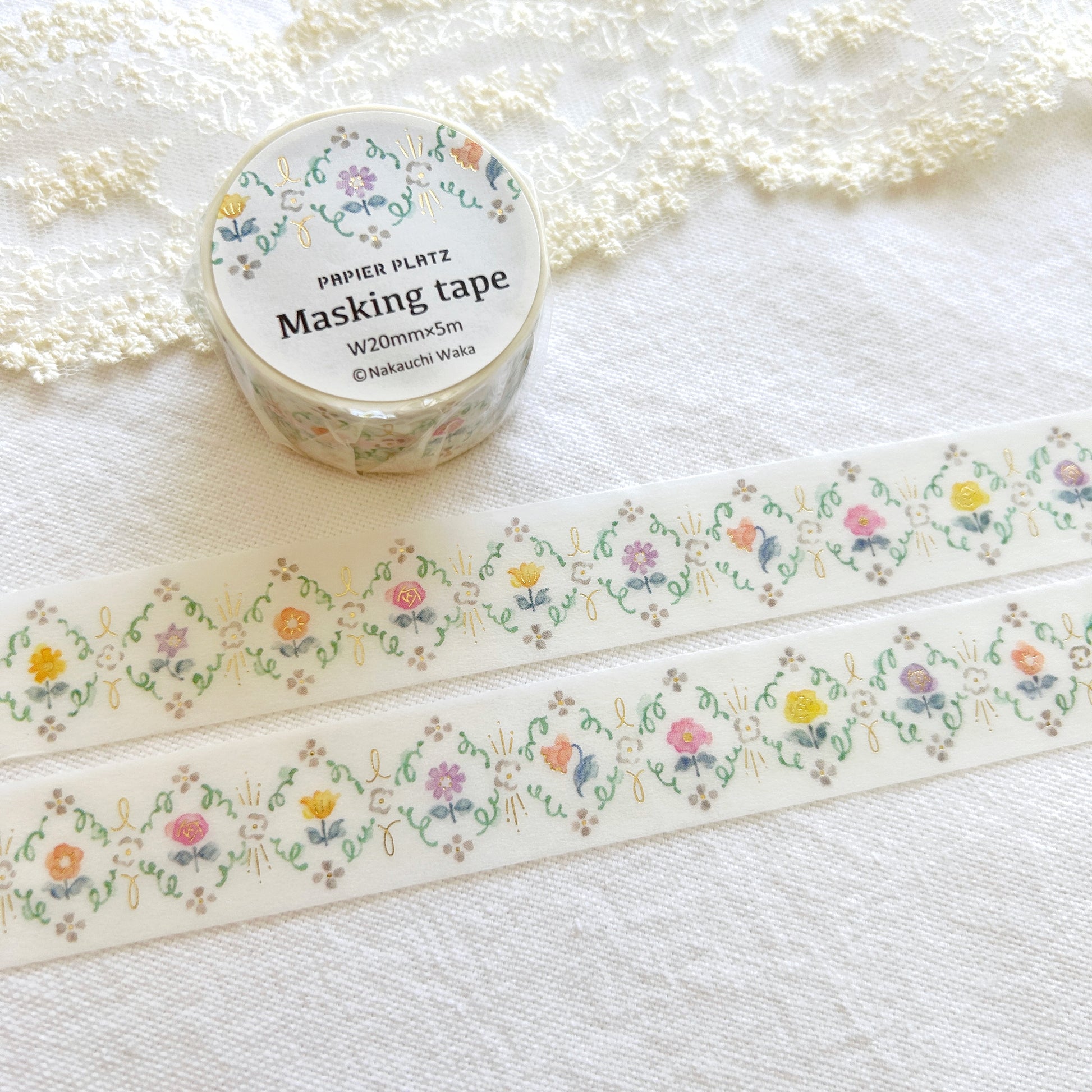 Floral pattern washi tape