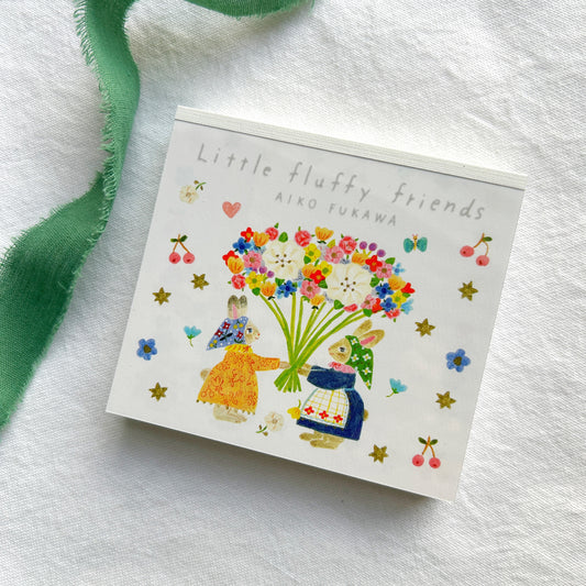Cozyca - Aiko Fukawa Block Memo Pad Little Fluffy Friends