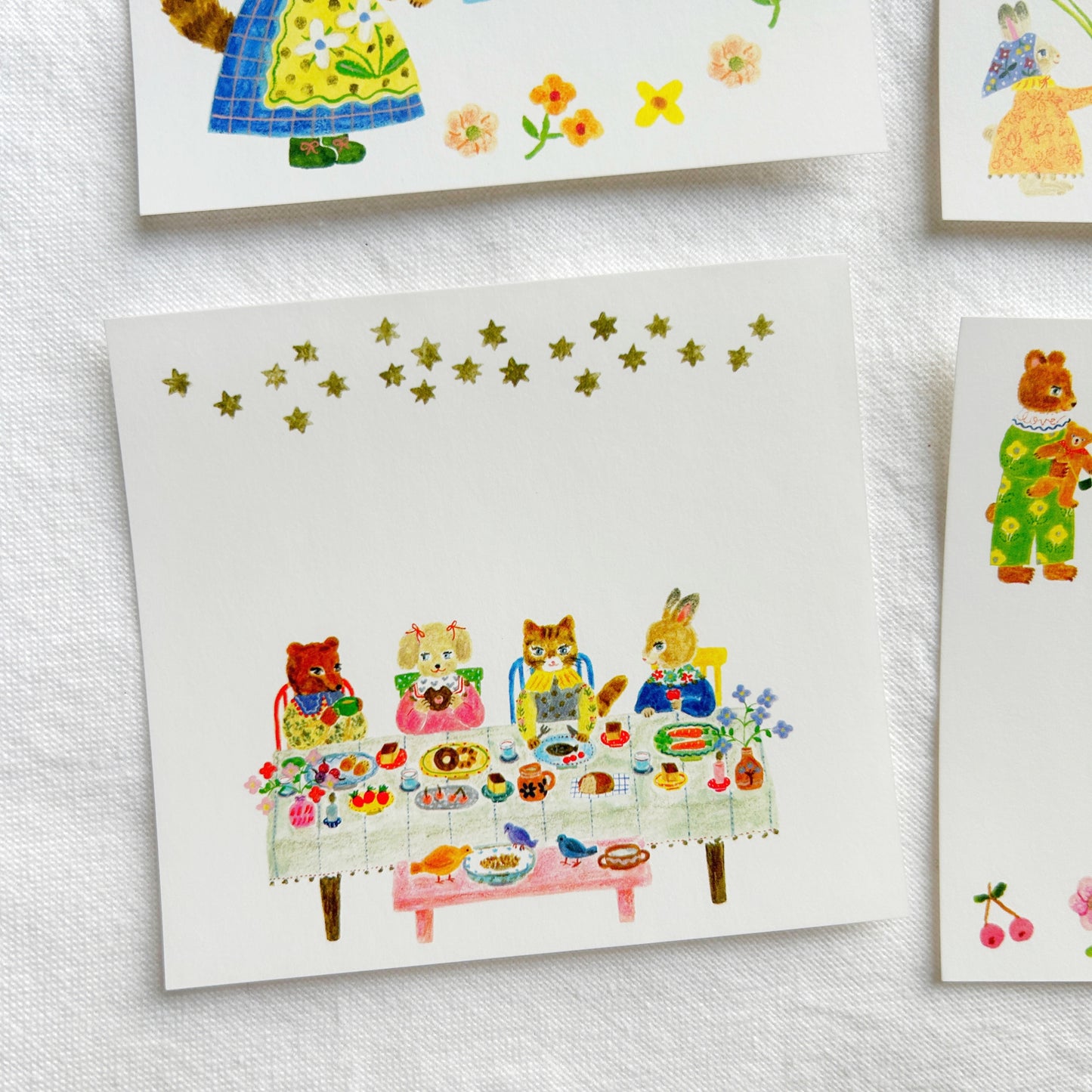 Cozyca - Aiko Fukawa Block Memo Pad Little Fluffy Friends