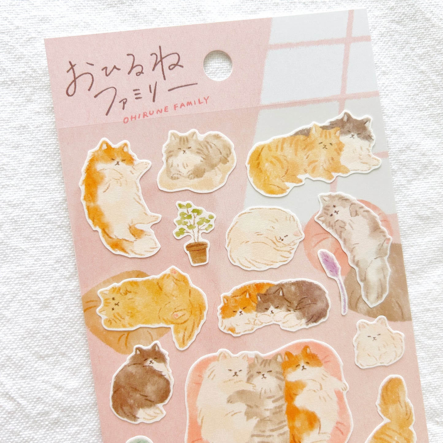 Mind Wave Ohirune Family Stickers - Fluffy Cats