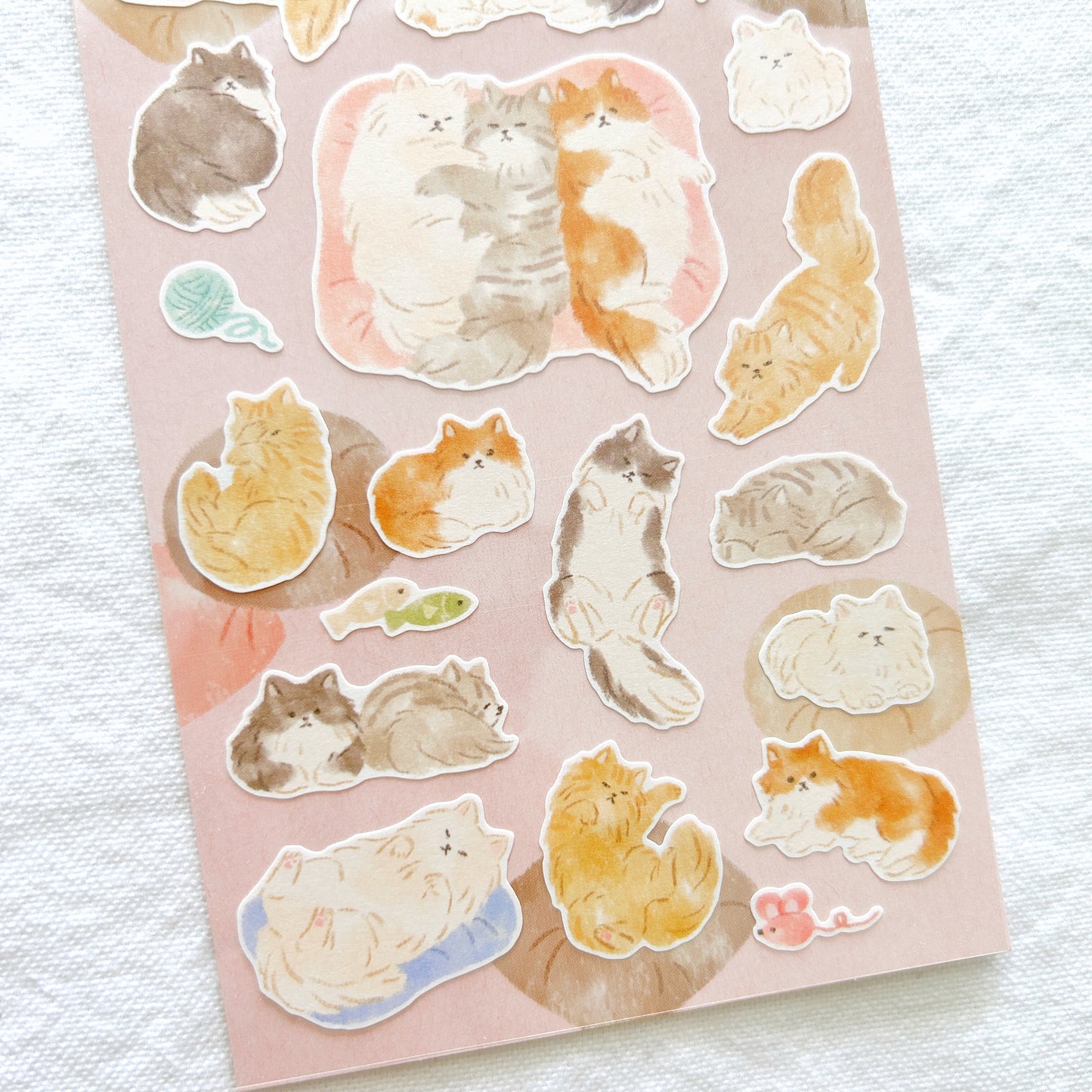 Mind Wave Ohirune Family Stickers - Fluffy Cats