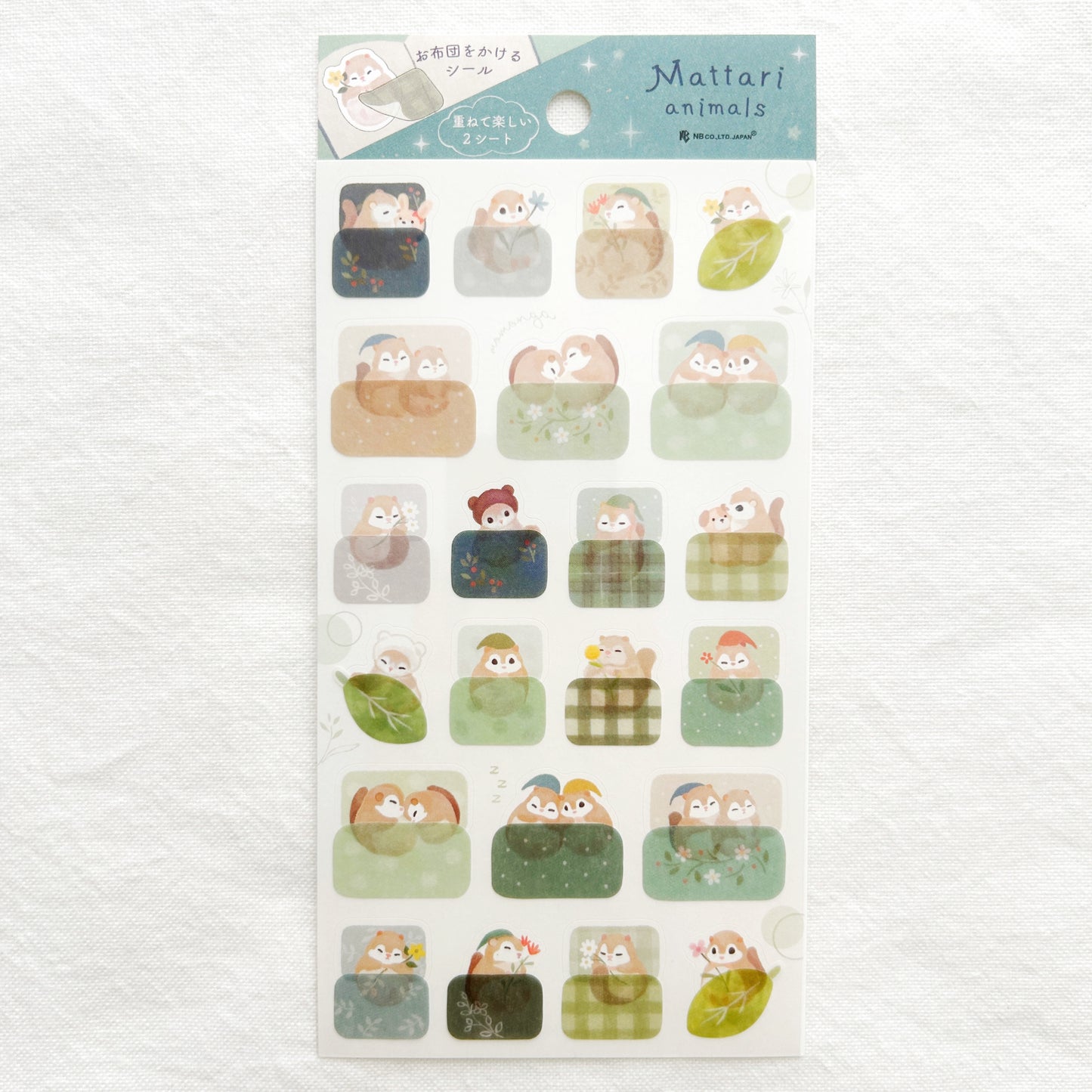 NB Mattari Animals Stickers - Good Night Flying Squirrel