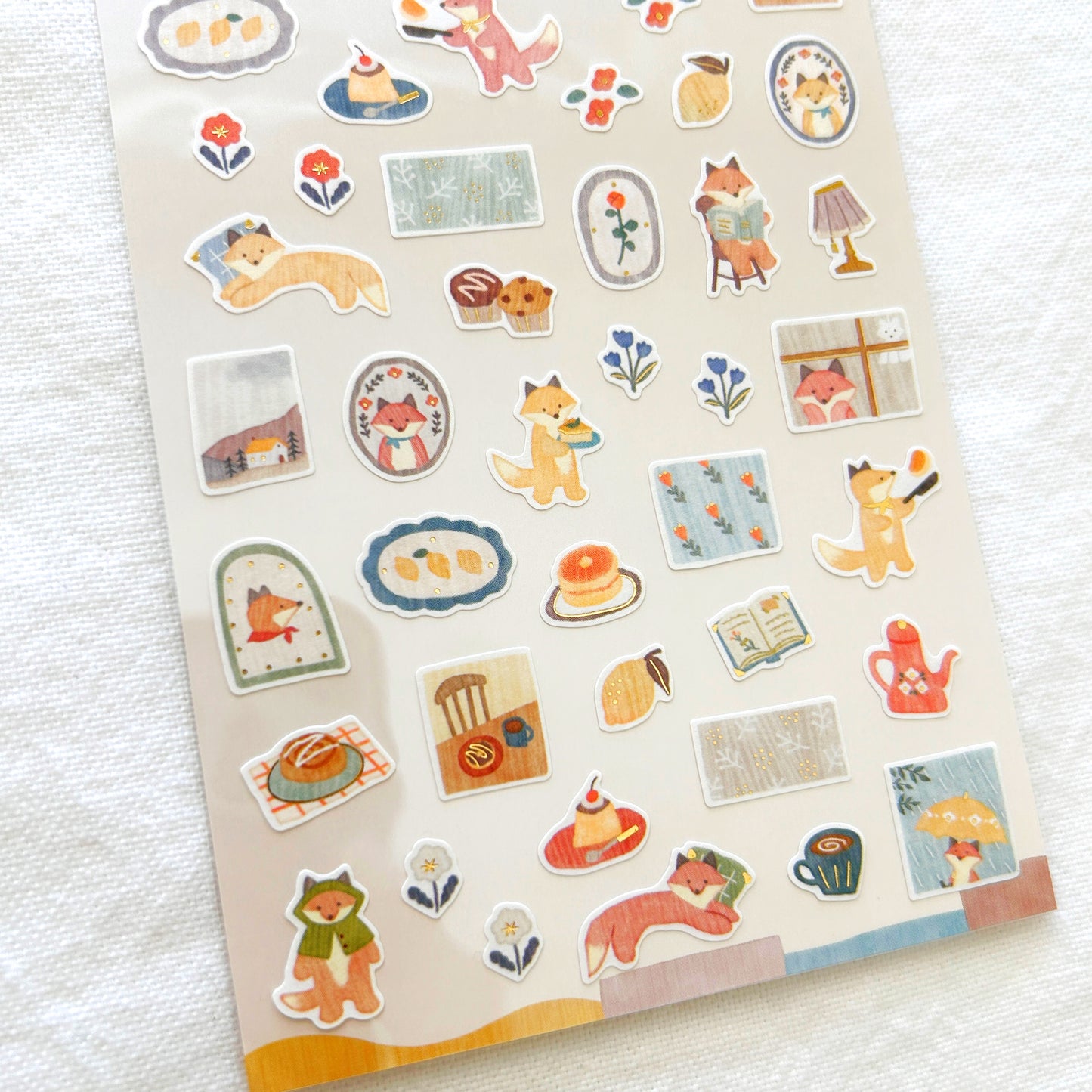 Mind Wave Lampo Mini Stickers - Fox and Rain