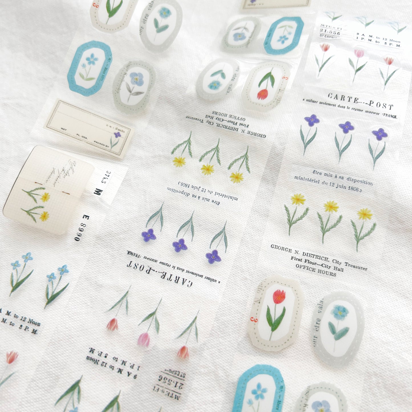 YOHAKU Kiss Cut PET Clear Tape - Garden (P-009)