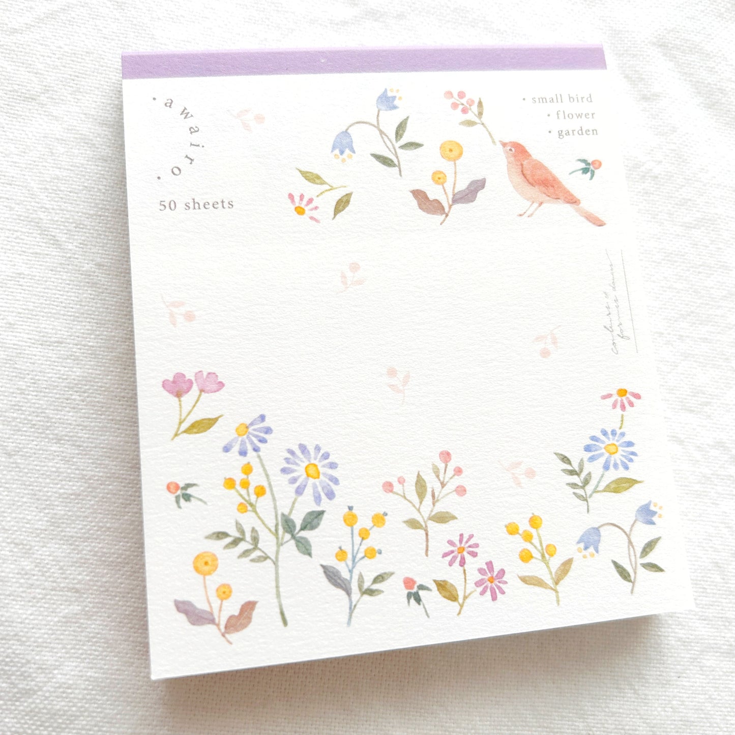 Nuku Sweetheart Memo Pad - Flower Garden