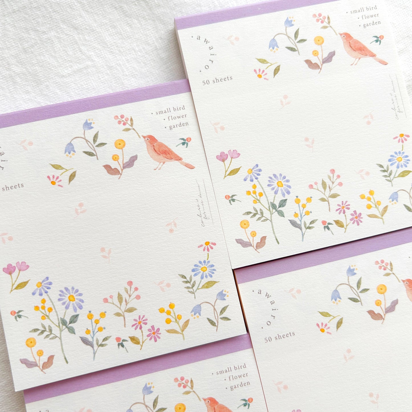 Nuku Sweetheart Memo Pad - Flower Garden