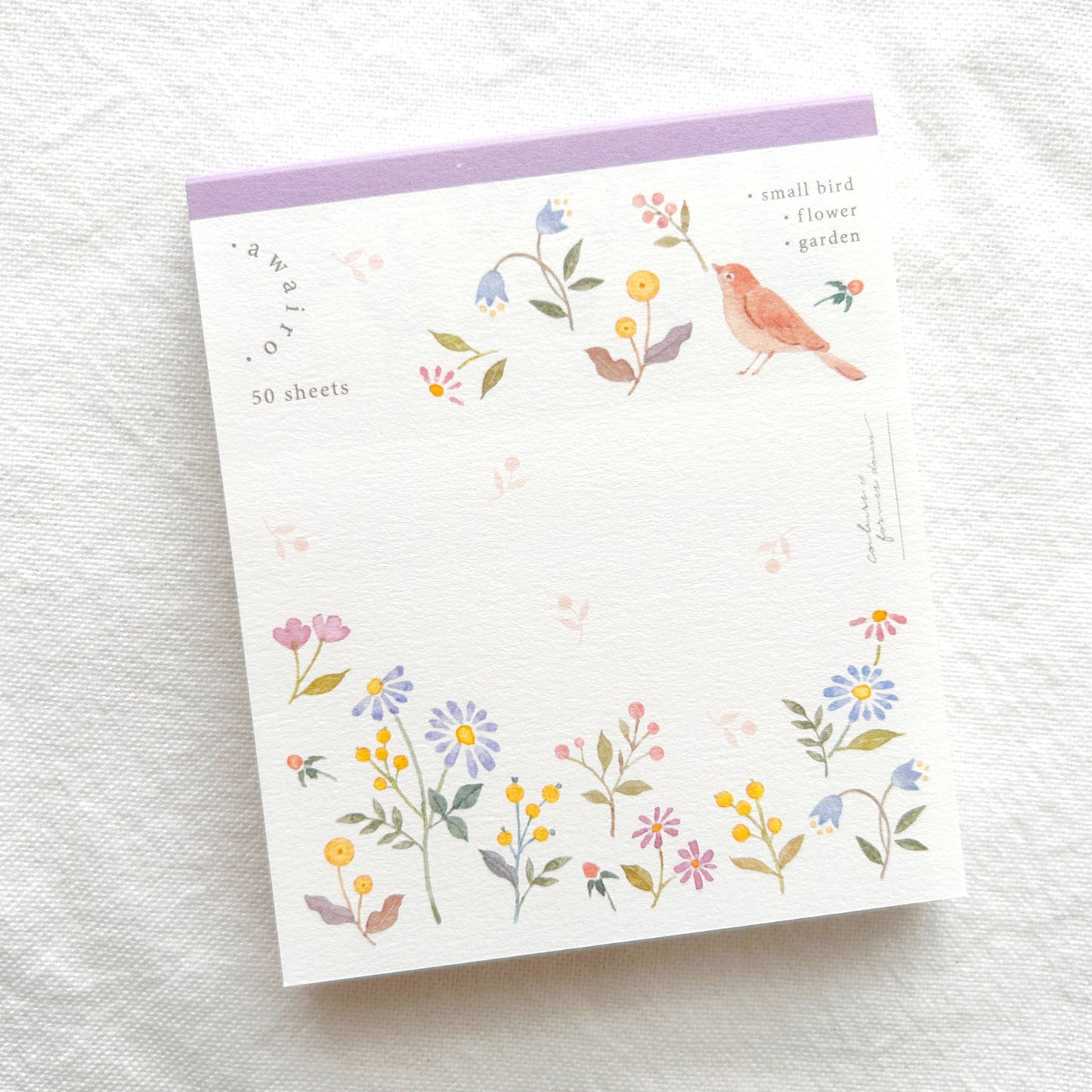 Nuku Sweetheart Memo Pad - Flower Garden