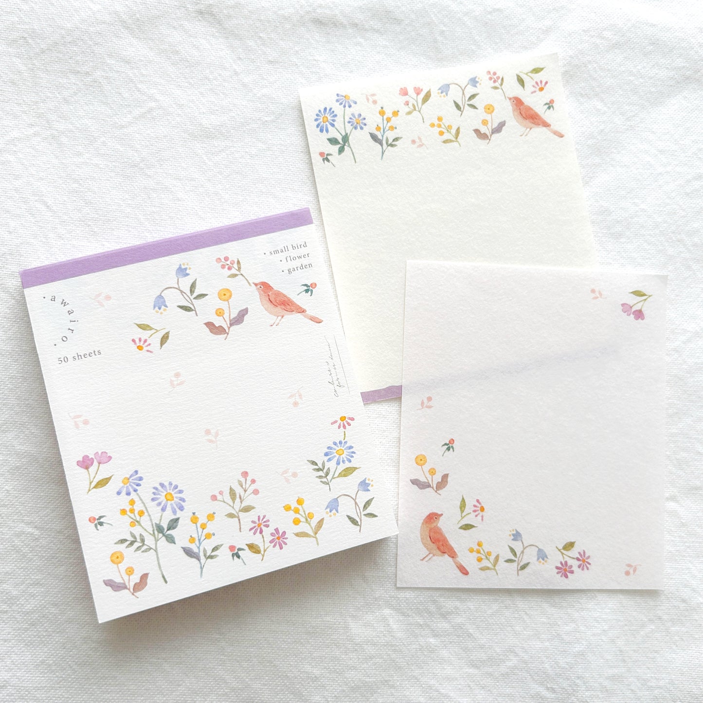 Nuku Sweetheart Memo Pad - Flower Garden