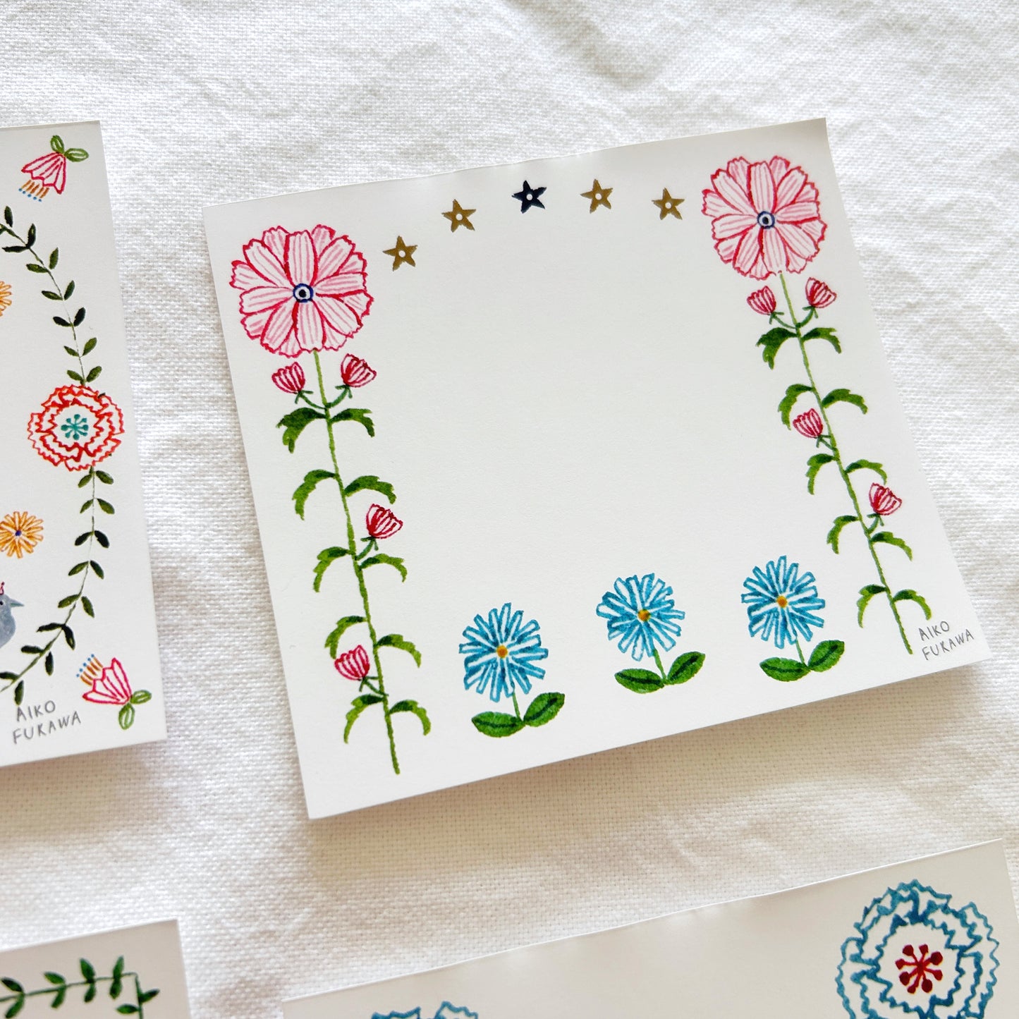 Aiko Fukawa Memo Pad - Flower Gate
