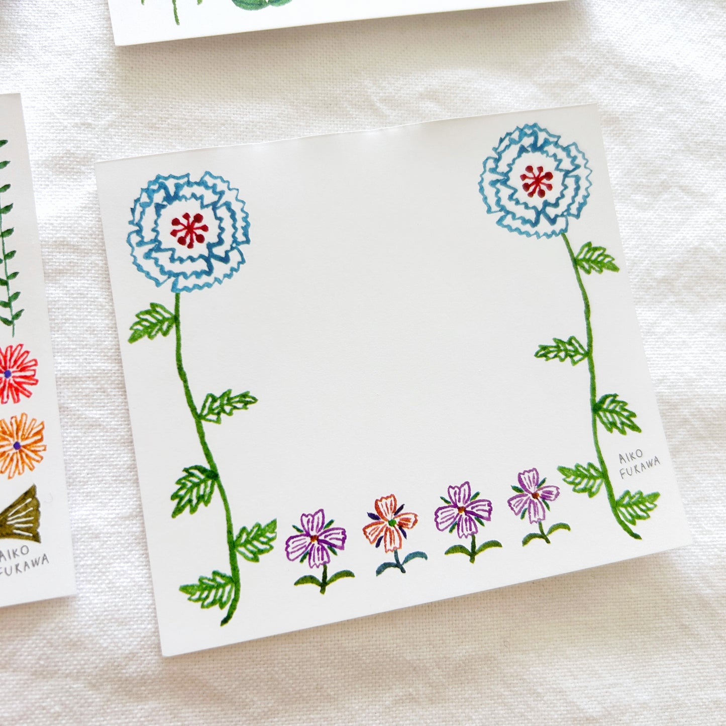 Aiko Fukawa Memo Pad - Flower Gate