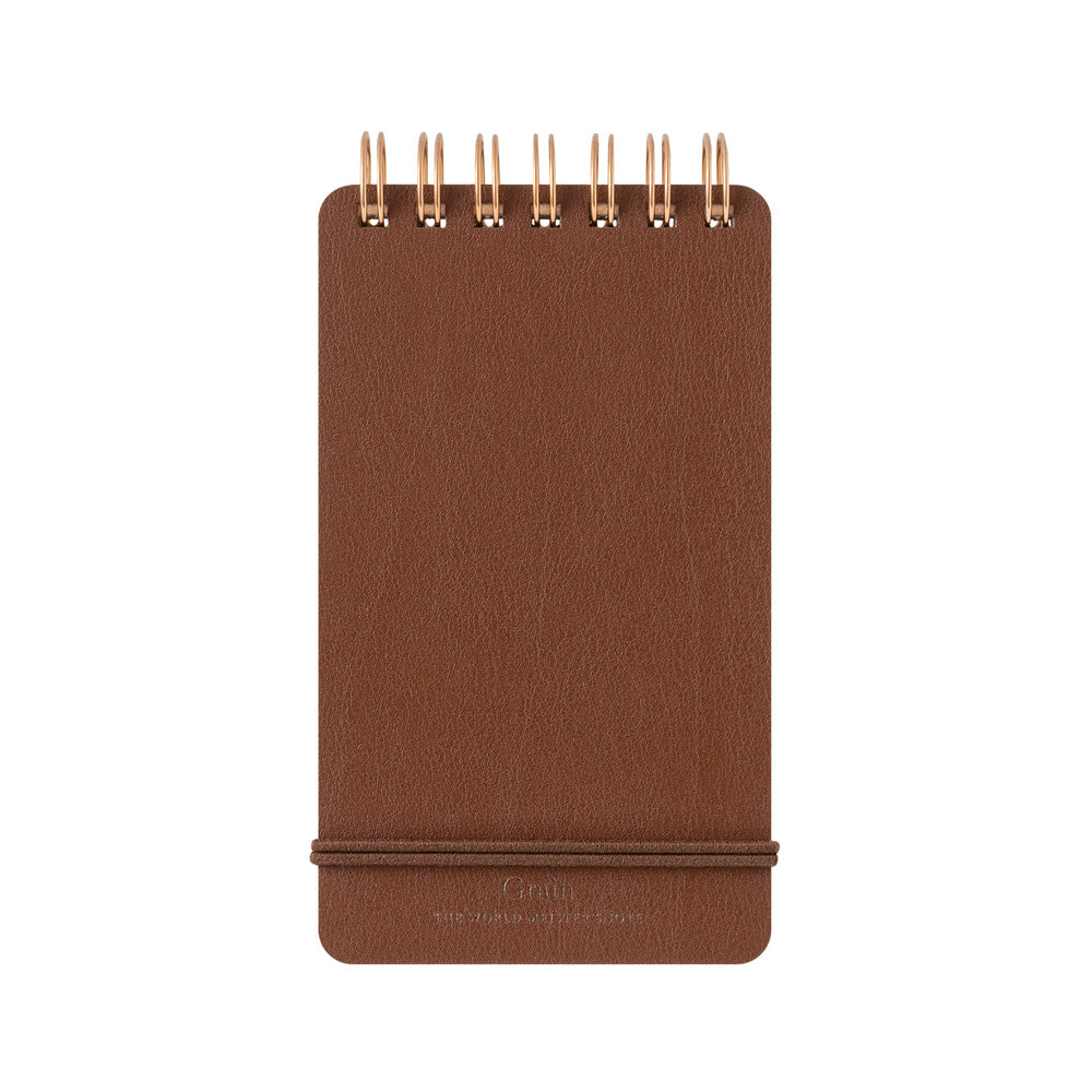 Midori Grain Memo Pad - Dark Brown