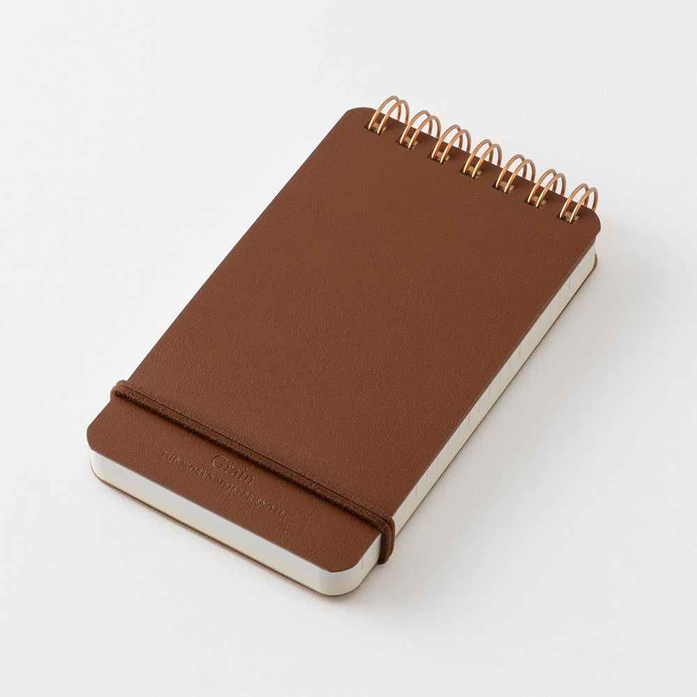 Midori Grain Memo Pad - Dark Brown