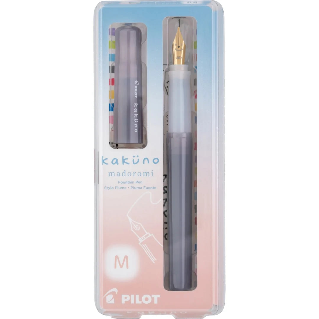 Pilot Kakuno Madoromi Fountain Pen - Nimbus Grey - Medium