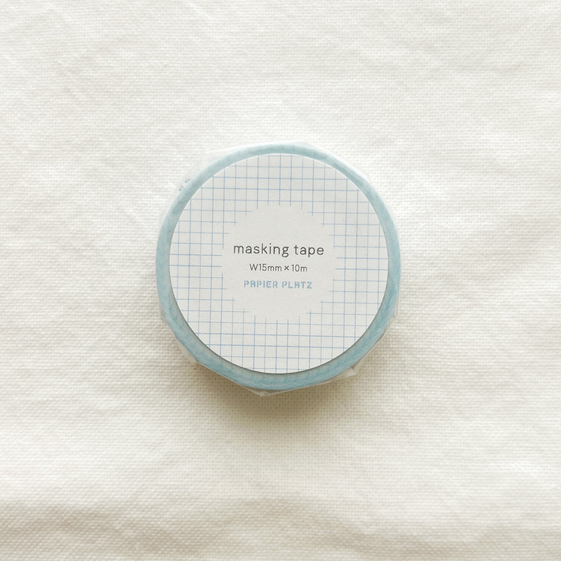 Blue square grid washi tape