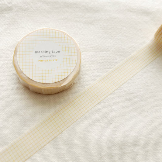 Papier Platz Washi Tape - Square Yellow