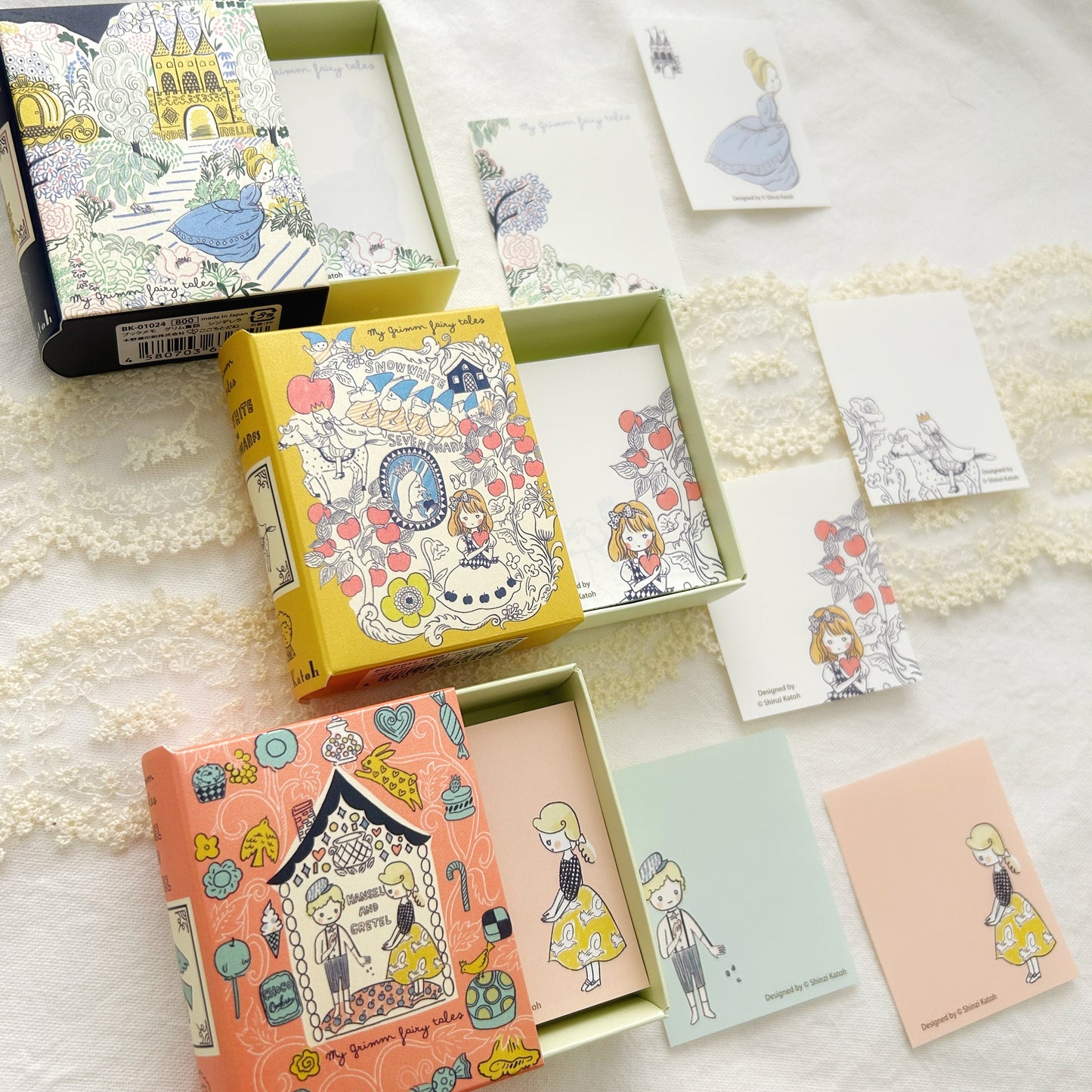 Shinzi Katoh Grimm's Fairy Tale Memo Notes Box - Hansel & Gretel