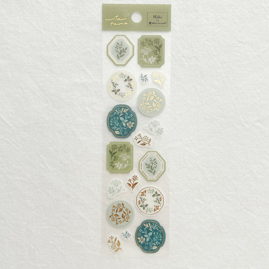 Nuku Gold Foil Washi Stickers - Herb