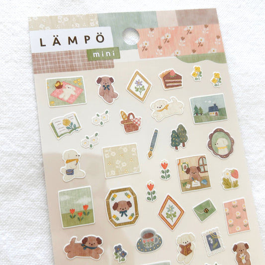 Mind Wave Lampo Mini Stickers - Late Afternoon With Inu