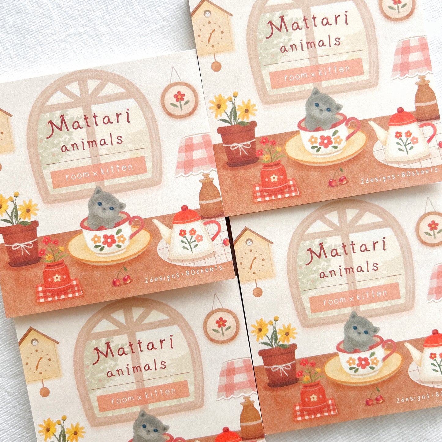 NB Mattari Animals Memo Pad - Day Kitten