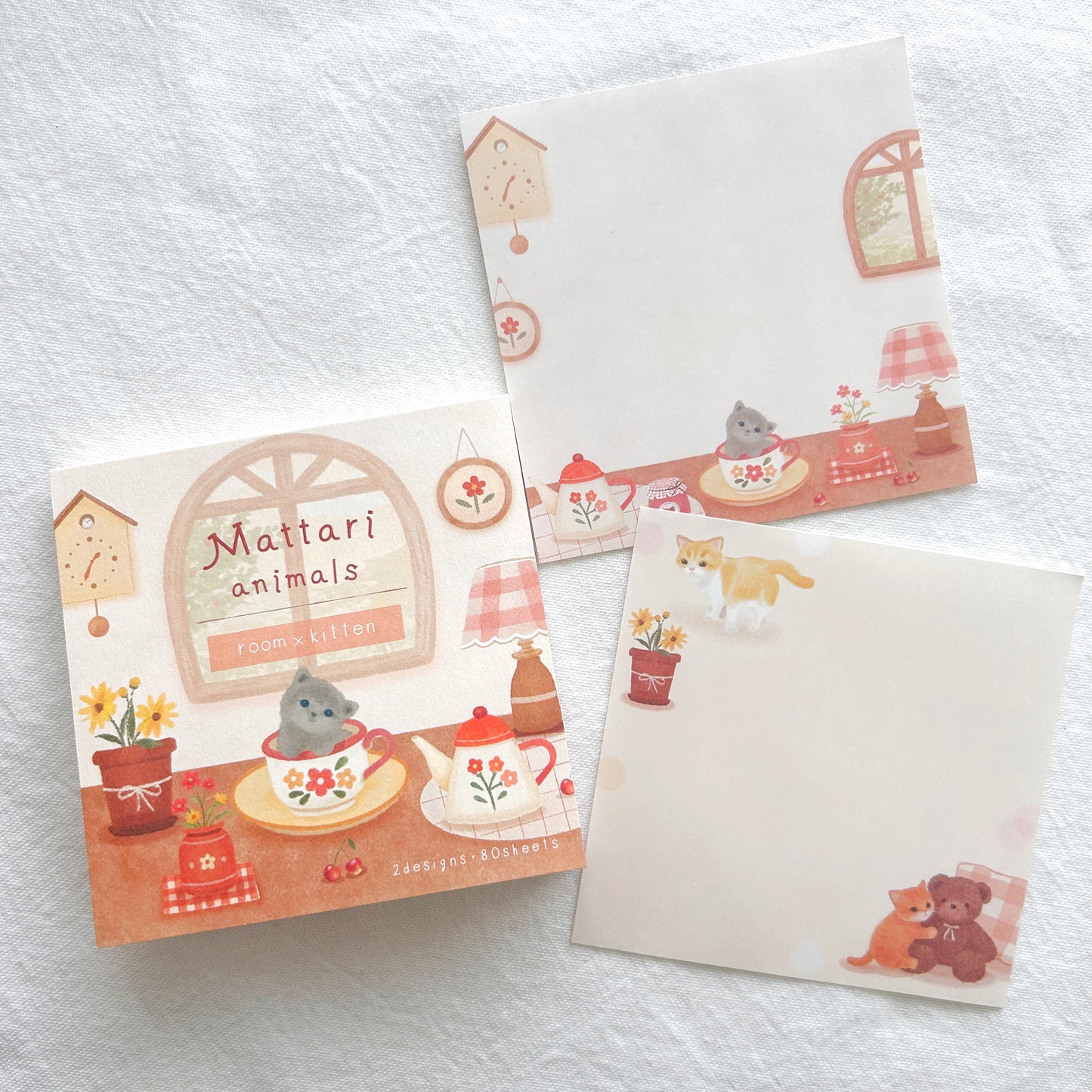 NB Mattari Animals Memo Pad - Day Kitten