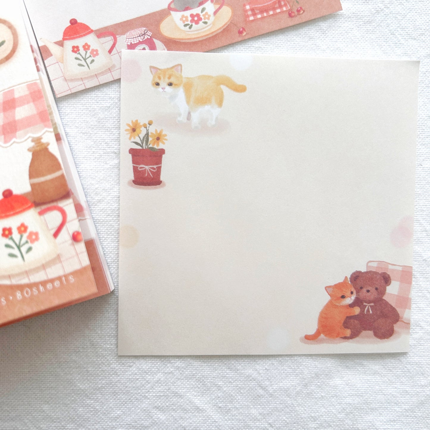 NB Mattari Animals Memo Pad - Day Kitten