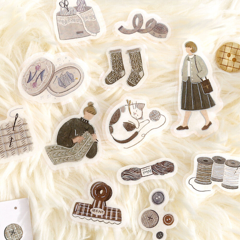 BGM Flake Stickers - Maiden's Moment Knitting Time