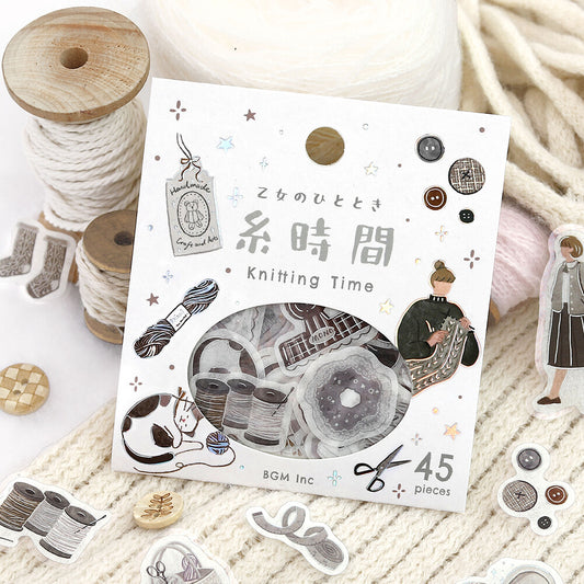 BGM Flake Stickers - Maiden's Moment Knitting Time