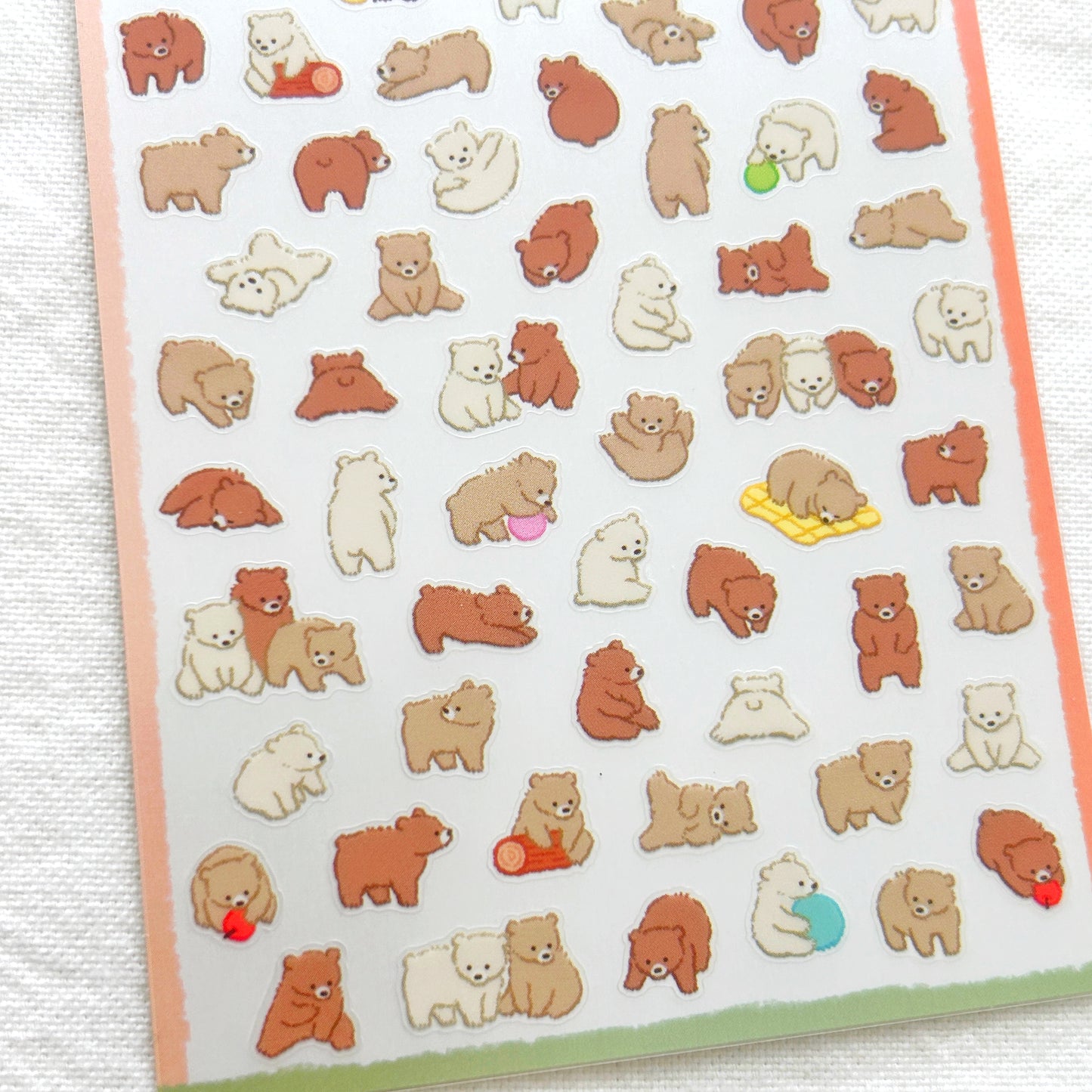 Mind Wave Puchi Fuwa Stickers - Fluffy Kuma