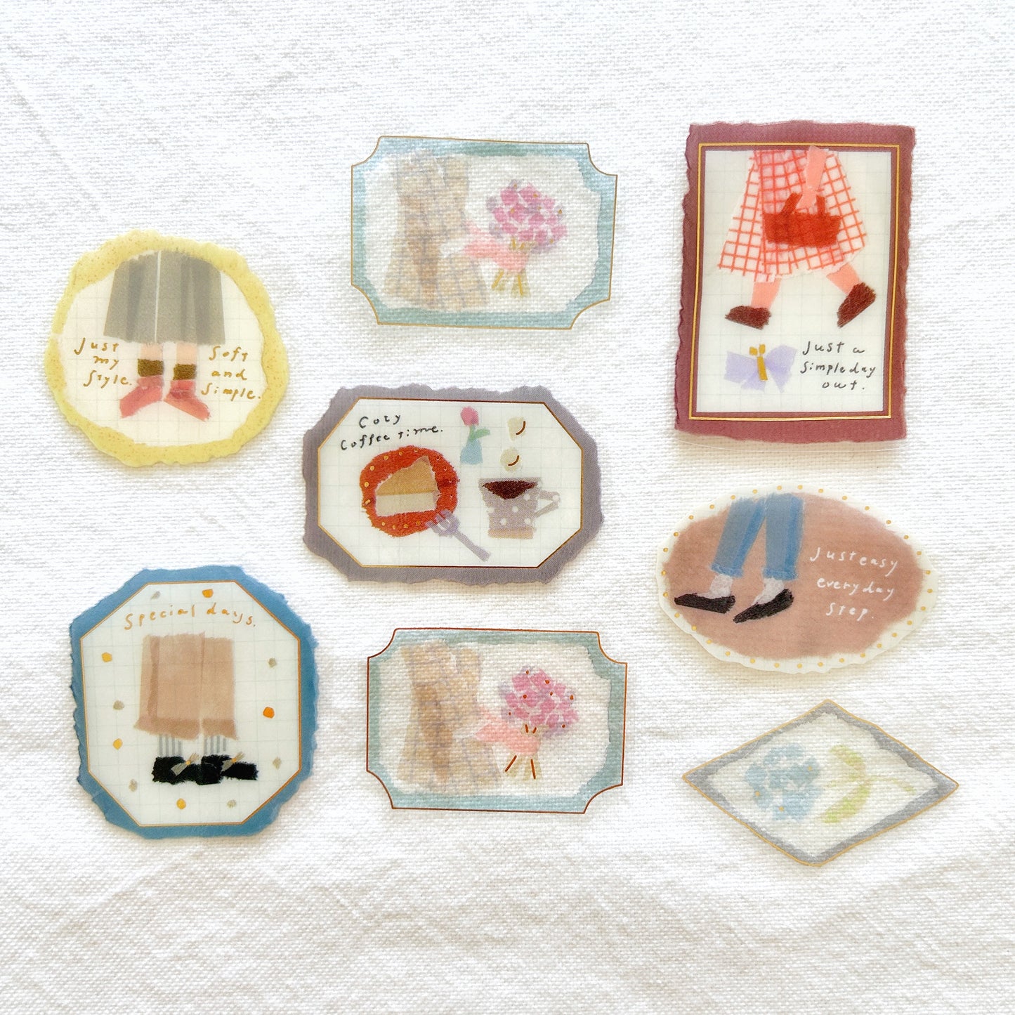 Tamura Miki Flake Stickers - Label