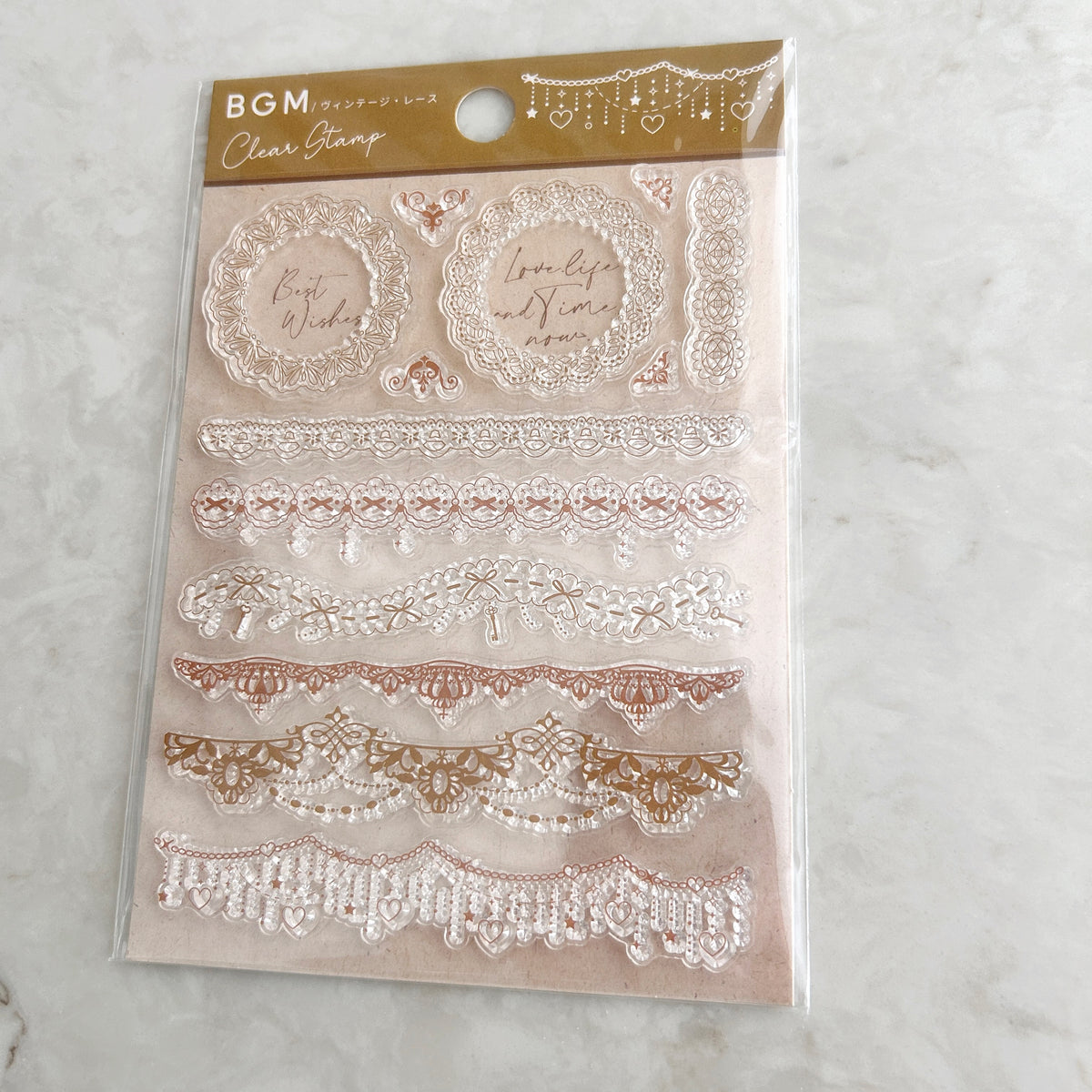 BGM Clear Stamp - Vintage Lace