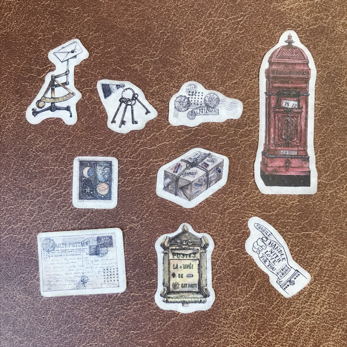 LCN Vintage Flake Stickers are a treasure trove of timeless charm. Each sticker is a miniature work of art, featuring vintage-inspired designs like antique letters and old-world illustrations.  Perfect for journaling and scrapbooking.