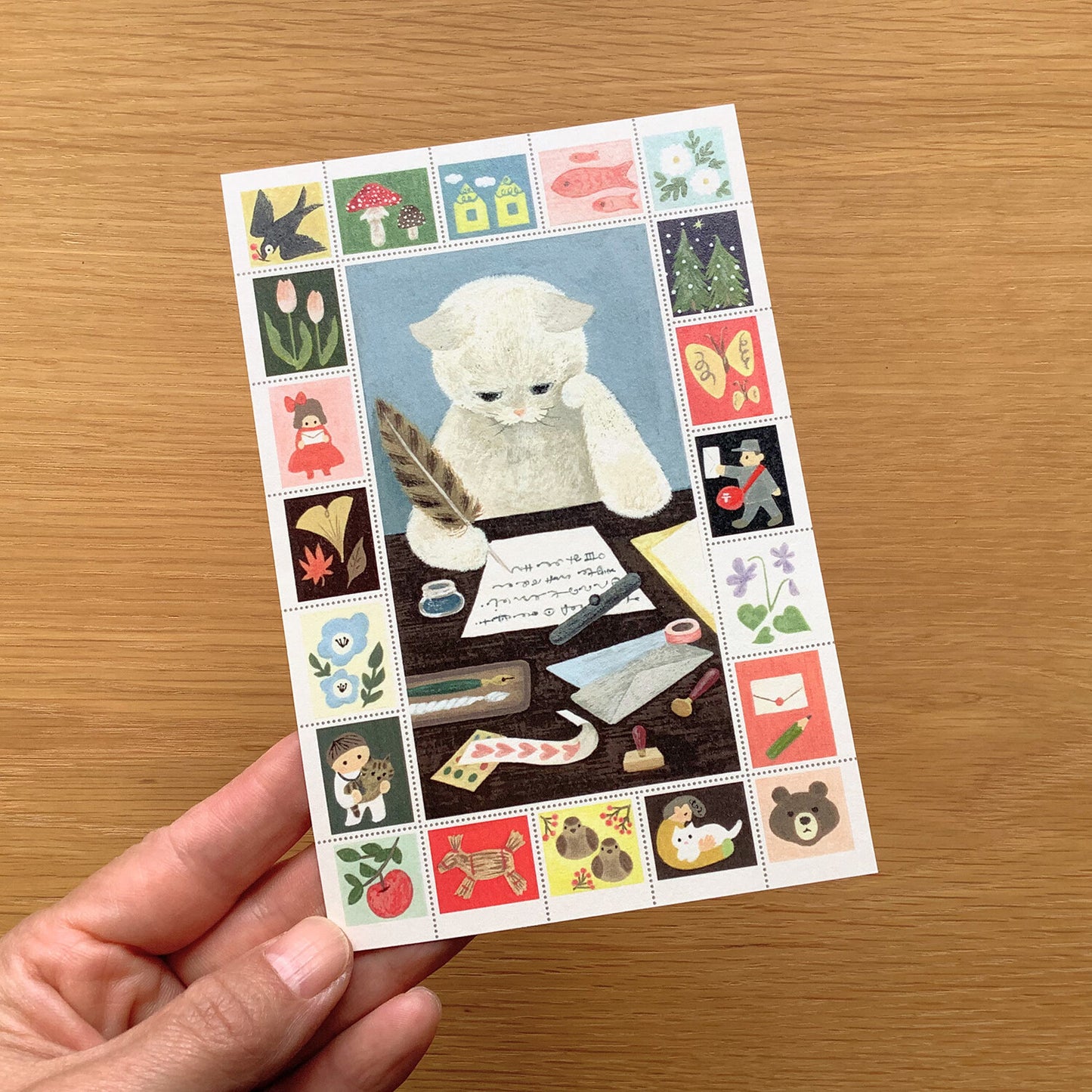 4Legs Postcard - Sweetheart Letter Cat
