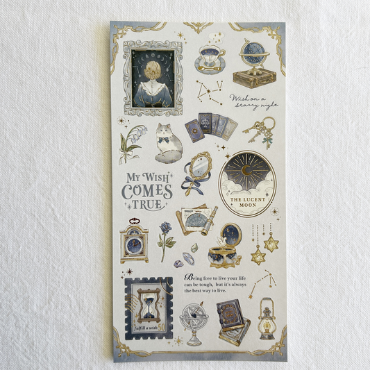 Mind Wave Choupinet - Luna sticker sheet. Perfect for adding a celestial touch to journals, planners, or letters.