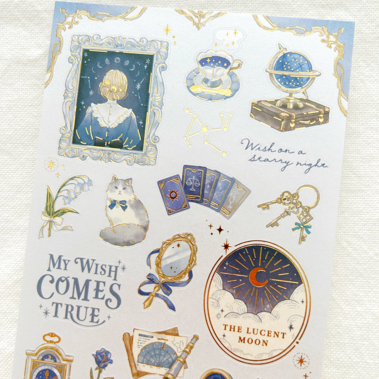 Mind Wave Choupinet Gold Foil Sticker -  Luna