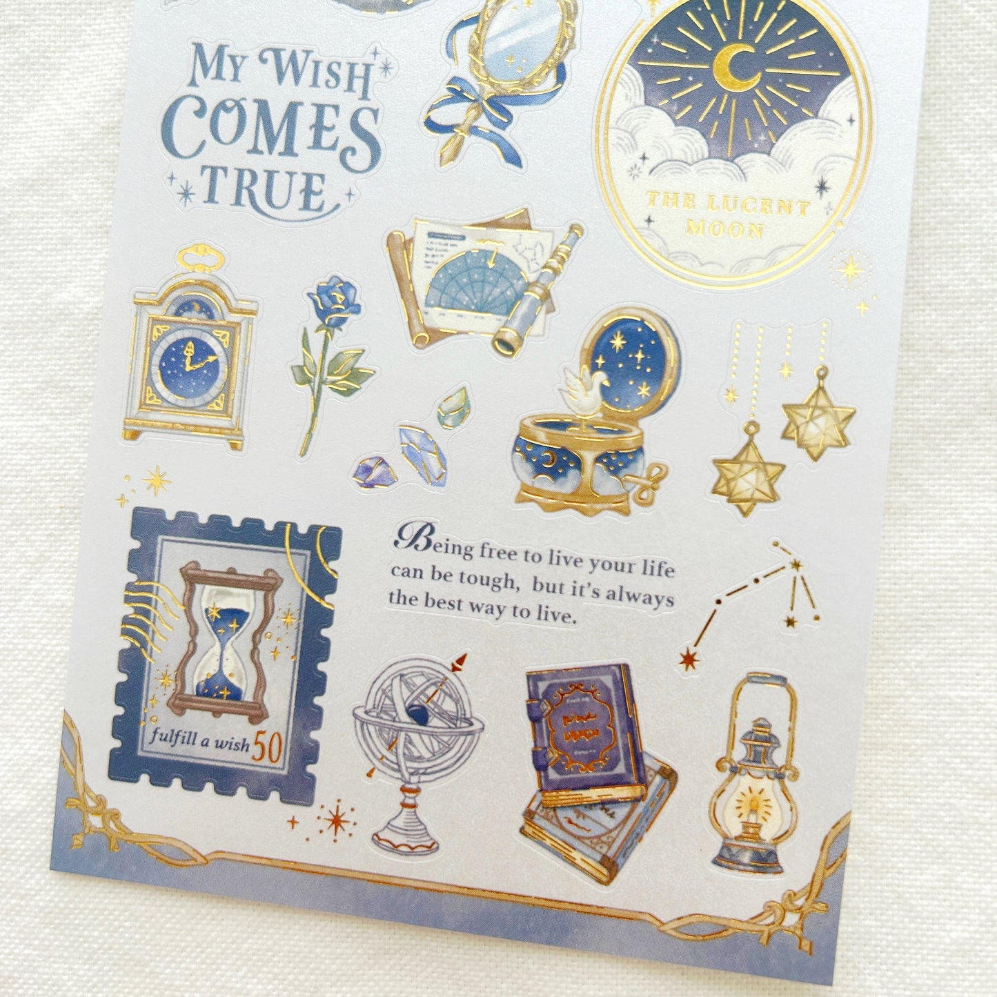 Mind Wave Choupinet Gold Foil Sticker -  Luna