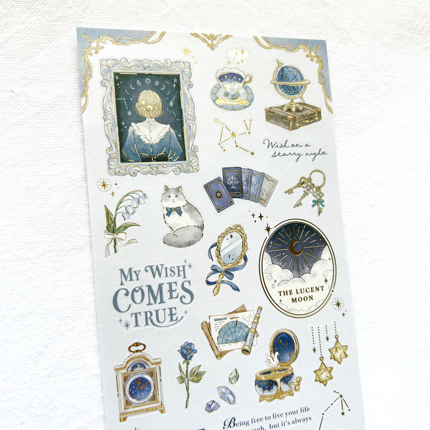 Mind Wave Choupinet - Luna sticker sheet. Perfect for adding a celestial touch to journals, planners, or letters.