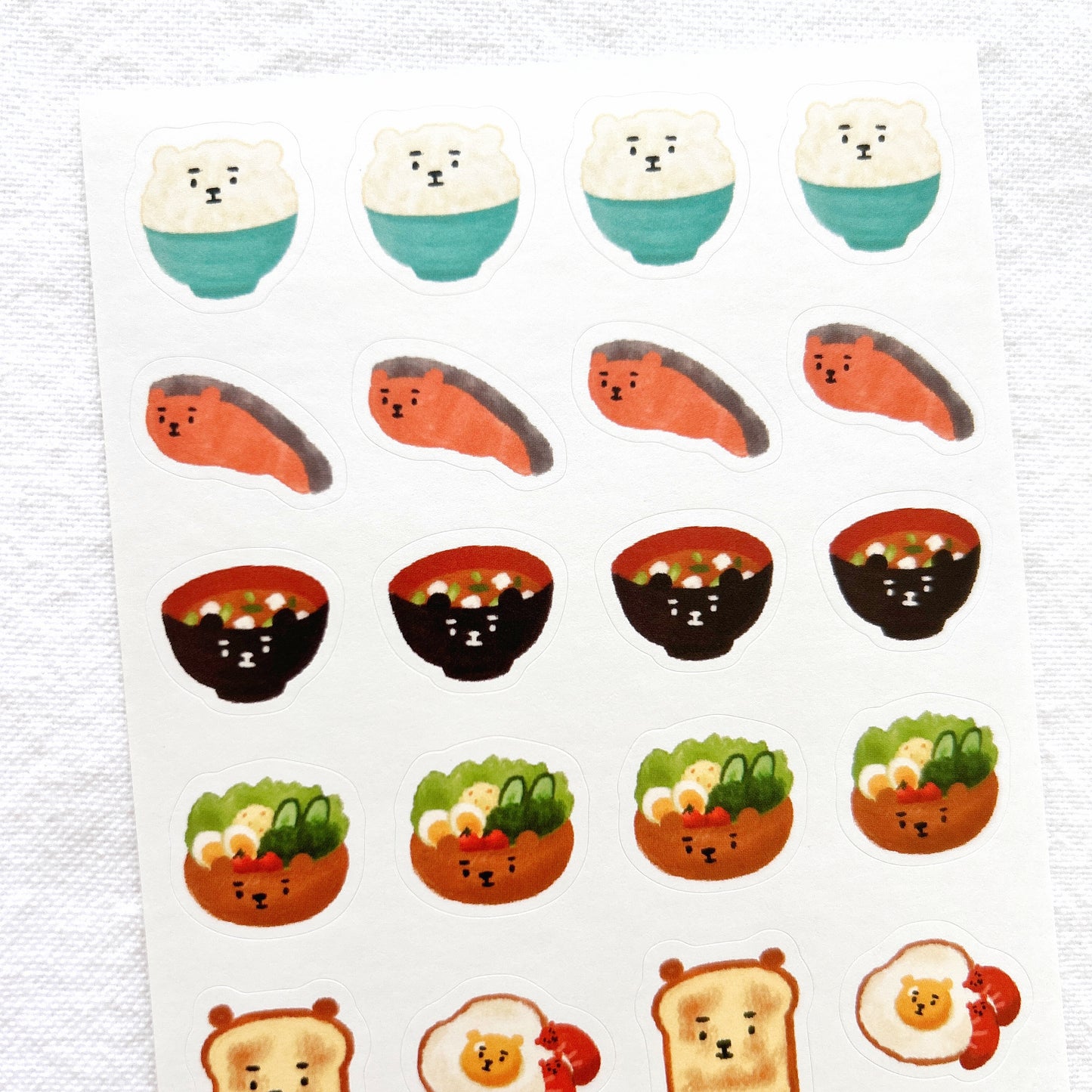 Papier Platz Planner Stickers - Bear Lunch