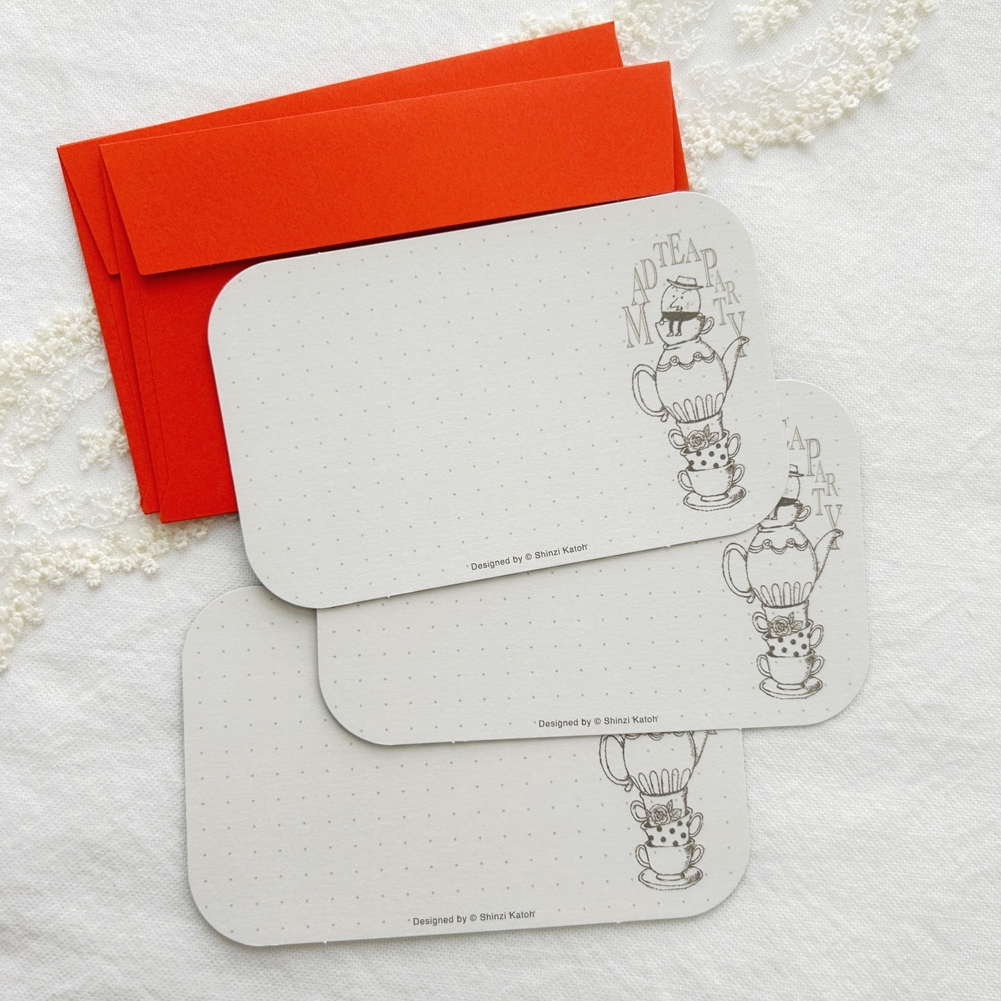 Shinzi Katoh Message Card Set - Alice Mad Tea Party
