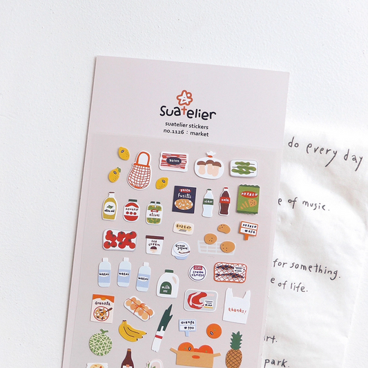 SUATELIER Stickers - Market (1126)