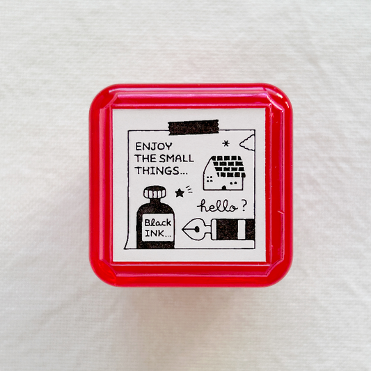 eric portable push button stamp.  Perfect for journaling, scrapbooking, and creative projects.