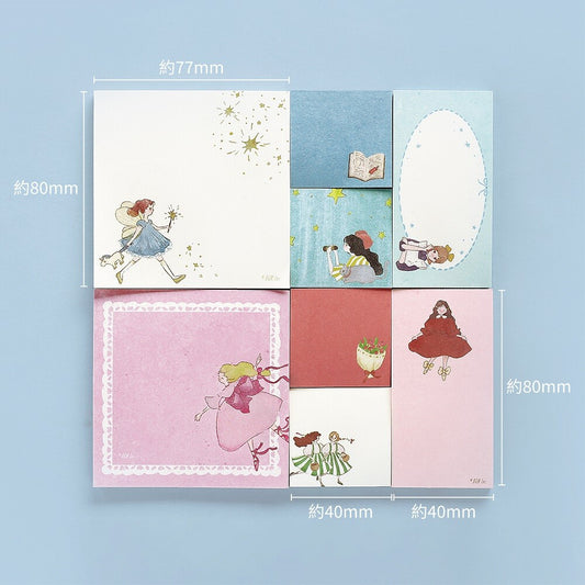 BGM Memo Pad Set MEMONO - The Dreaming Girl (280 Sheets)