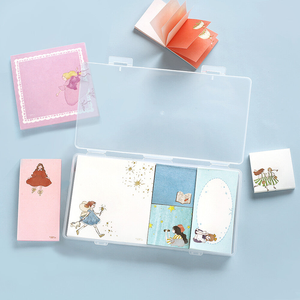 BGM Memo Pad Set MEMONO - The Dreaming Girl (280 Sheets)